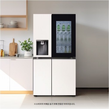 LG DIOS 오브제컬렉션 얼음정수기냉장고 J814MEE7-B